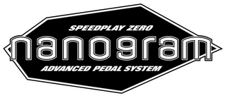 SPEEDPLAY ZERO NANOGRAM ADVANCED PEDAL SYSTEM logo