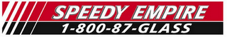 SPEEDY EMPIRE 1-800-87-GLASS logo