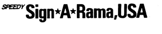SPEEDY SIGN-A-RAMA, USA logo