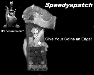 SPEEDYSPATCH IT'S "COINVENIENT". GIVE YOUR COINS AN EDGE! logo