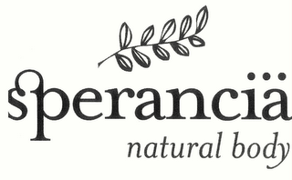 SPERANCIÄ NATURAL BODY logo