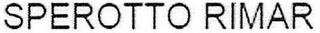 SPEROTTO RIMAR logo