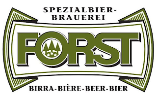 SPEZIALBIER-BRAUEREI FORST BIRRA-BIÈRE-BEER-BIER logo