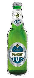 SPEZIALBIER BRAUEREI SEIT 1857- DAS ALKOHOLFREIE BIER AUS SUDTIROL - LA BIRRA ANALCOLICA DELL'ALTO ADIGE - FORST 0,00% logo