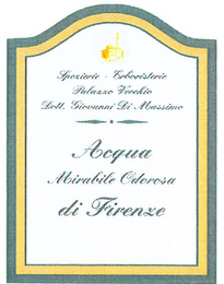 SPEZIERIE - ERBORISTERIE PALAZZO VECCHIO DOTT. GIOVANNI DI MASSIMO ACQUA MIRABILE ODOROSA DI FIRENZE logo