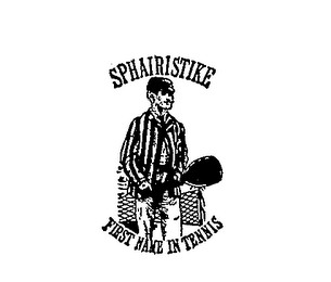 SPHAIRISTIKE FIRST NAME IN TENNIS logo
