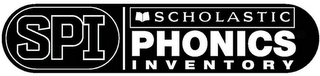 SPI SCHOLASTIC PHONICS INVENTORY logo