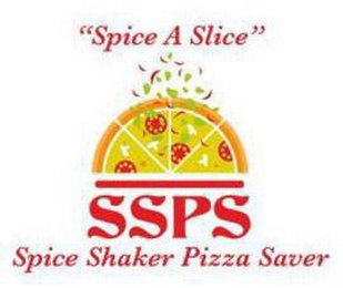 "SPICE A SLICE" SSPS SPICE SHAKER PIZZASAVER logo