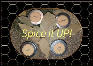 SPICE IT UP! ROSEMARY DILL SEED BASIL CHIVES logo