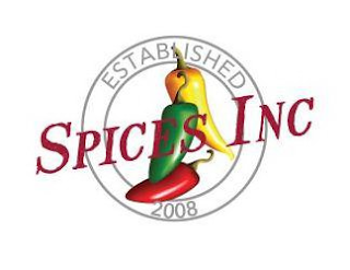 SPICES INC ESTABLISHED 2008 logo