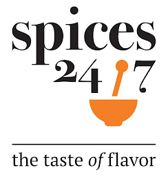 SPICES247 THE TASTE OF FLAVOR logo