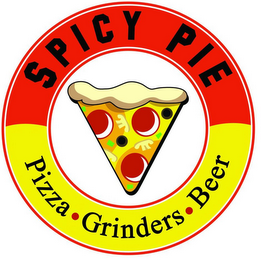 SPICY PIE PIZZA GRINDERS BEER logo