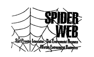 SPIDER WEB SPILL PROVIDER INFORMATION/DATA ENVIRONMENTAL RESPONSE WORKING ENVIRONMENTAL BUSINESSES logo