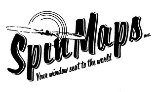 SPIN MAPS INC. YOUR WINDOW SEAT TO THE WORLD logo