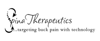 SPINA THERAPEUTICS ...TARGETING BACK PAIN WITH TECHNOLOGY logo