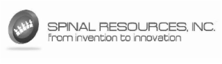 SPINAL RESOURCES, INC. FROM INVENTION TO INNOVATION logo