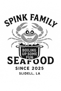 SPINK FAMILY SEAFOOD BOILING UP SOME FUN SINCE 2025 SLIDELL, LA logo