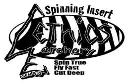 SPINNING INSERT ETHICS ARCHERY GEN 9:3 SPIN TRUE FLY FAST CUT DEEP logo
