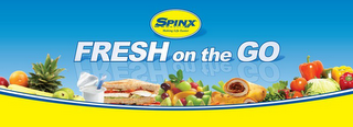 SPINX MAKING LIFE EASIER FRESH ON THE GO logo