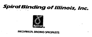 SPIRAL BINDING OF ILLINOIS, INC. SPIRAL MECHANICAL BINDING SPECIALISTS logo