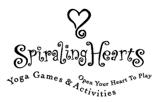 SPIRALING HEARTS OPEN YOUR HEART TO PLAY YOGA GAMES & ACTIVITIES logo