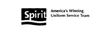SPIRIT AMERICA'S WINNING UNIFORM SERVICE TEAM logo