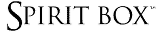 SPIRIT BOX logo