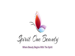 SPIRIT ONE BEAUTY WHERE BEAUTY BEGINS WITH THE SPIRIT logo