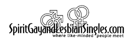 SPIRITGAYANDLESBIANSINGLES.COM WHERE LIKE-MINDED PEOPLE MEET logo