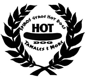 SPIROS GYROS HOT DOGS HOT DOG TAMALES & MORE logo
