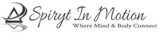 SPIRYT IN MOTION WHERE MIND & BODY CONNECT logo
