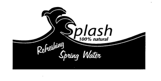 SPLASH 100% NATURAL REFRESHING SPRING WATER logo