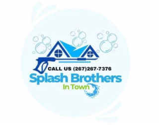 SPLASH BROTHERS IN TOWN CALL US (267)267-7376 logo