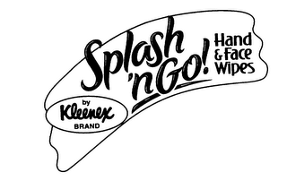 SPLASH 'N GO! HAND & FACE WIPES BY KLEENEX BRAND logo