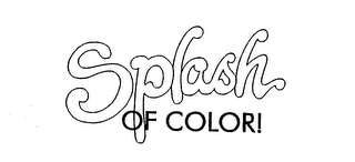 SPLASH OF COLOR!