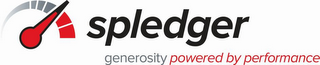 SPLEDGER GENEROSITY POWERED BY PERFORMANCE logo