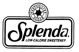 SPLENDA LOW-CALORIE SWEETENER TASTES LIKE SUGAR logo