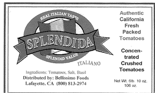 SPLENDIDA ITALIANO logo