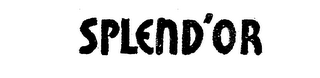 SPLEND'OR logo