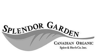 SPLENDOR GARDEN CANADIAN ORGANIC SPICE & HERB CO. INC. logo
