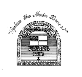 "SPLICE THE MAIN BRACE!" BRITISH NAVY PUSSER'S RUM logo