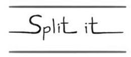 SPLIT IT logo