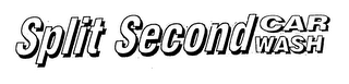 SPLIT SECOND CAR WASH logo