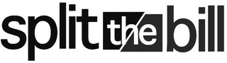 SPLIT THE BILL logo