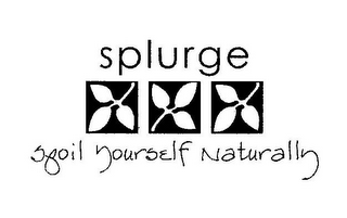 SPLURGE SPOIL YOURSELF NATURALLY logo