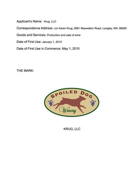 SPOILED DOG WINERY logo