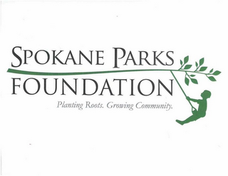 SPOKANE PARKS FOUNDATION PLANTING ROOTS. GROWING COMMUNITY. logo