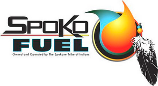 SPOKO FUEL OWNED AND OPERATED BY THE SPOKANE TRIBE OF INDIANS logo