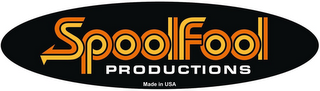 SPOOLFOOL PRODUCTIONS MADE IN USA logo