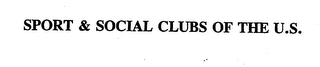 SPORT & SOCIAL CLUBS OF THE U.S. logo